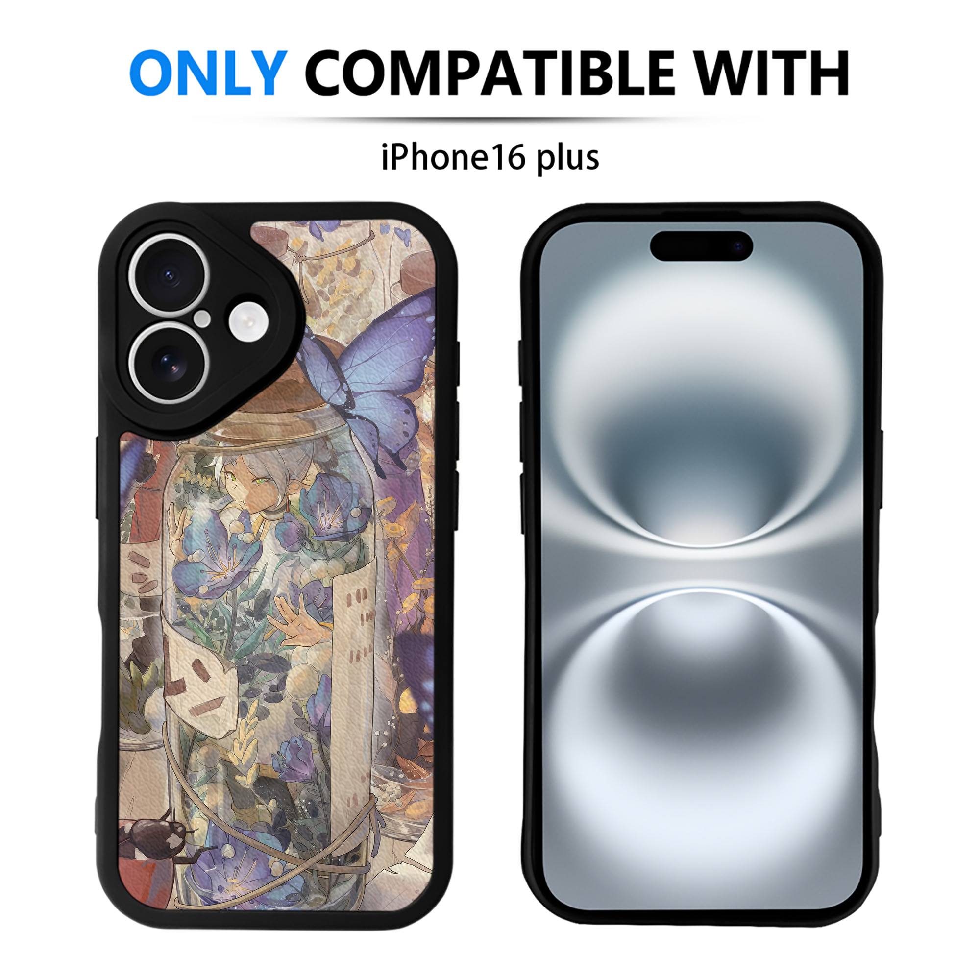 （画像用） 葬送のフリーレン Frieren 【iPhone 16シリーズ対応】シリコンスマホケース（レザー調） 材質：シリコン